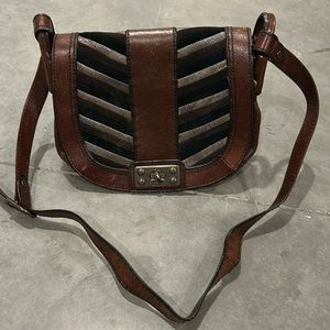 Fossil Brown Leather Crossbody Purse